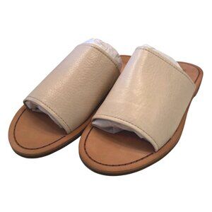 Frye Robin Slide Size 6.5 Off White Sandal NWB Slip On Taupe